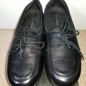 P.W. Minor CAMEO Black Leather Lace Shoe